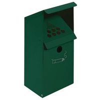 Cenicero de pared de acero - Con soporte - 3,7 L