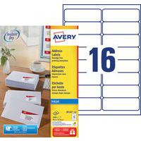 Etiqueta de dirección blanca Avery – Impresión por inyección de tinta – Avery