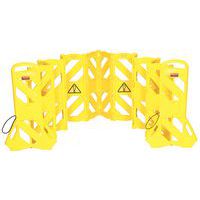 Barrera móvil portátil de 4 m amarilla - Rubbermaid