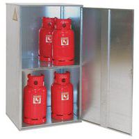 Caseta de almacenamiento para botella de gas