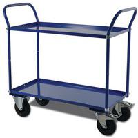 Carro con bandejas de metal - 2 niveles - Carga 400 kg