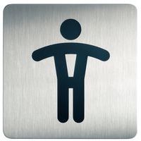Pictograma de diseño cuadrado para lavabos - Caballeros