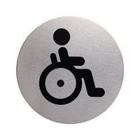 Pictograma redondo Ø 83 mm - Personas con discapacidad - Durable