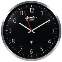 Reloj de pared analógico controlado por radio de 40 cm de diámetro - Manutan Expert