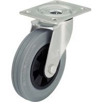 Rueda pivotante con pletina - Carga de 50 a 205 kg - Gris