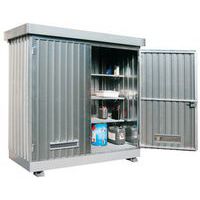 Contenedor y caseta de almacenamiento exterior