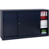 Armario para montar con puerta corredera - Bajo - 160 cm de largo - Manutan Expert