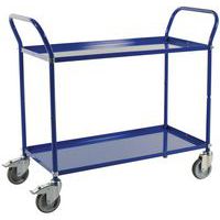 Carro con bandejas de metal - 2 niveles - Carga 250 kg