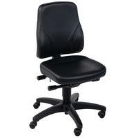 Silla de taller ergonómica baja con ruedas - Manutan Expert