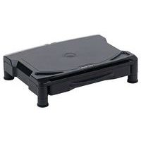 Soporte para pantalla con gestión de cables y cajón - Manutan Expert