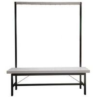 Banco colgador de PVC blanco - Para montar - Manutan