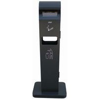 Papelera con cenicero - 8 L/2 L - Manutan