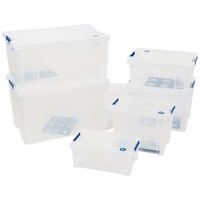 Caja de organización con tapa - 320 a 580 mm de largo - 10 a 70 L - Manutan Expert