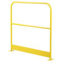 Barrera de seguridad de acero amarilla con zócalo - Manutan Expert