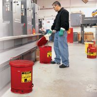 Bidones de residuos oleosos rojo 80 L - Justrite