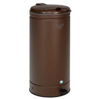 Cubo de basura con pedal GVA - 66 L - Marrón - VAR