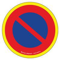 Señal de prohibición de alta visibilidad - Prohibido estacionar - Rígida - Novap