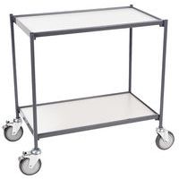 Carro auxiliar con bandejas de madera - Capacidad 200 kg - Manutan Expert