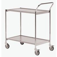 Mesa con ruedas y estructura cromada - Capacidad 150 kg - Helge Nyberg