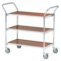 Mesa con ruedas y dos asas - 3 bandejas - Capacidad 150 kg