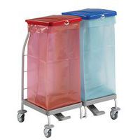 Soporte para bolsas con pedales y tapas - 2 x 70 L, 3 x 70 L y 4 x 70 L - TTS