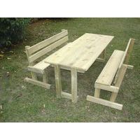 Pack Eco: mesa + 2 bancos infantiles Mino