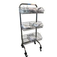 Carro médico de acero inoxidable con cestas - Sin separador