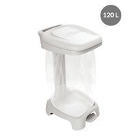 Soporte de bolsa de cubo de basura de color con pedal - 120 L - Gilac