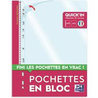 Funda perforada Oxford Quick'in - Lote de 40