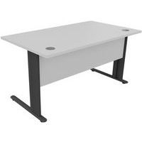 Mesa de oficina rectangular, Tipo de patas: Patas en L, Montaje: Para montar, Anchura total: 140 cm
