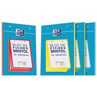 Bristol en bloque Oxford A5 Q5/5 perforadas 210 g surtido - Oxford