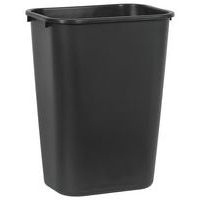 Contenedor rectangular negro para oficina individual - 39 L - Rubbermaid