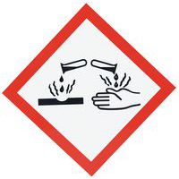 Señal CLP - Corrosivo - Aluminio - 300×300 mm