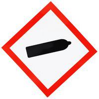 Señal CLP - Gas comprimido - Adhesiva - 120x120 mm