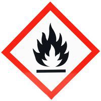 Señal CLP - Inflamable - Aluminio - 300x300 mm