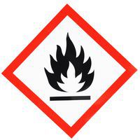 Señal CLP - Inflamable - Adhesiva - 120x120 mm