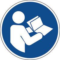 Señal - Consultar manual de instrucciones - PVC - Manutan Expert