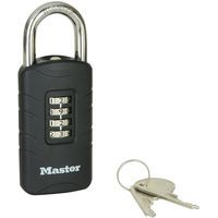 Candado de combinación y llave de emergencia - Master Lock
