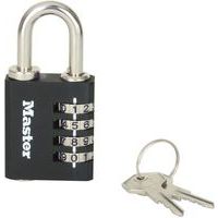 Candado de combinación y llave de emergencia 7641EURDBLK - Master Lock