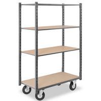 Carro con ruedas de 4 niveles Combi-Plus - Capacidad 150 kg - Manorga