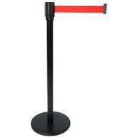 Poste negro con correa - 2 m - Manutan Expert