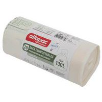 Bolsa de basura compostable para residuos orgánicos 130 L - Alfapac