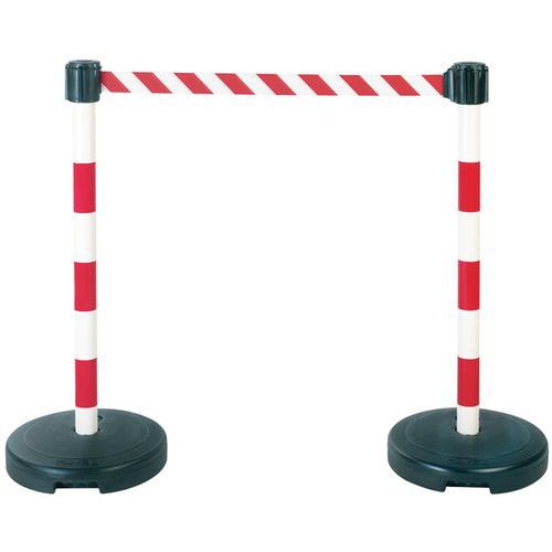 Kit de 2 postes con base y correa - Con lastre - Novap Kit de 2 postes con base y correa - Con lastre - Novap