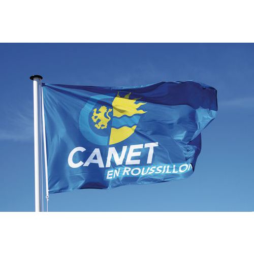 Estandarte publicitario personalizable para mástil - 150 x 225 cm - Macap