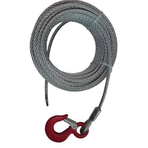 Juego de cable de acero con gancho para cabrestante de arrastre manual Juego de cable de acero con gancho para cabrestante de arrastre manual