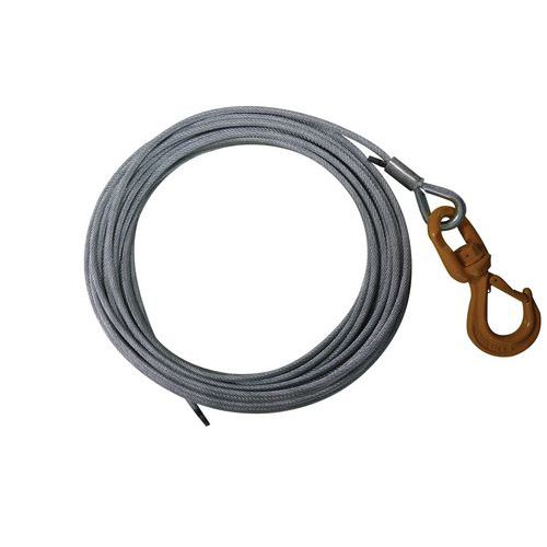 Juego de cable + gancho para cabrestantes de elevación Juego de cable + gancho para cabrestantes de elevación