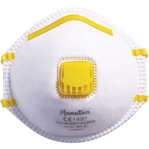 Semimáscara respiratoria con carcasa firme de un uso único FFP1 - Manutan Semimáscara respiratoria con carcasa firme de un uso único FFP1 - Manutan