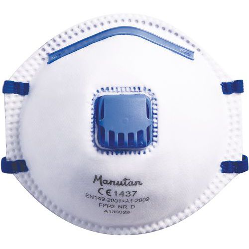 Semimáscara respiratoria con carcasa firme de un uso único FFP2 - Manutan Semimáscara respiratoria con carcasa firme de un uso único FFP2 - Manutan