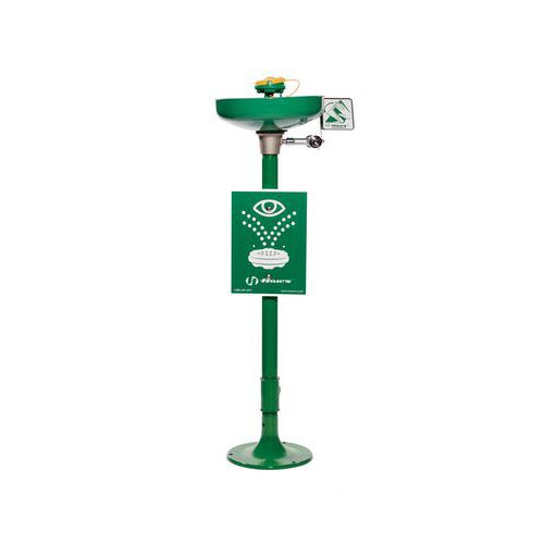 Estación de lavado de ojos sobre columna - Sin pedal - Haws