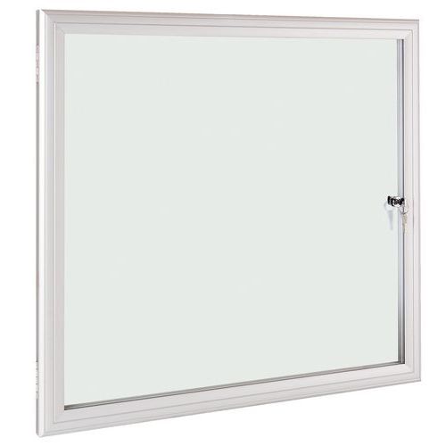 Vitrina de interior y exterior ESG - Fondo de aluminio - Puerta de cristal de máxima seguridad